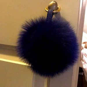 Real fur bag charms